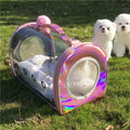 Space Capsule Transparent Eco-Friendly Zipper Cat Dog Bag Portable Large Capacity Cross-Body Breathable Pet Carrier