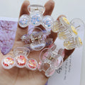 Sweet Colorful Transparent PVC Sequined Headband Hairclips for Women