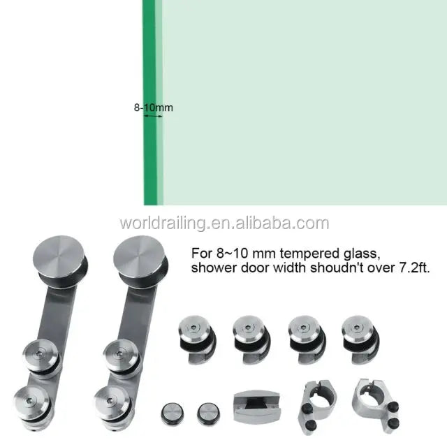 YL METAL Best Selling Stainless Steel Shower Sliding Door Hardware bar System