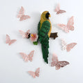 DIY Hollow butterfly Wall Stickers 3D Three-dimensional Paper butterfly Foreign Trade Wedding Festival Layout Home Decoration