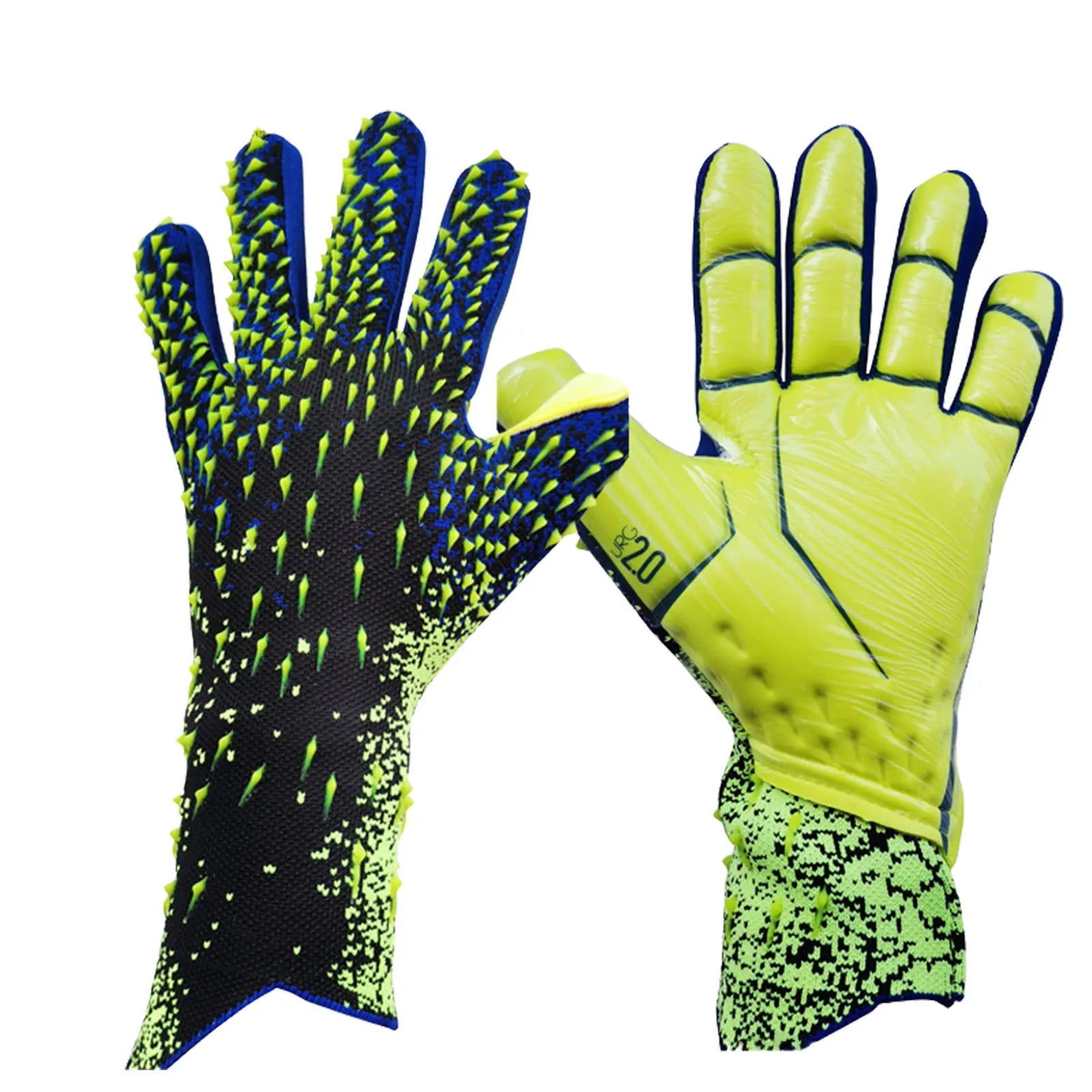 Anti-slip Thicken Finger Protection Gloves Goalie Soccer Goalkeeper Gloves for Prevent Injuries