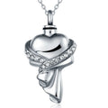 Heart Custom Cremation Jewelry Urn Photo Locket Pendant Necklace for Ashes