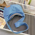 Denim  New Leisure Large Capacity Canvas Bag College Students Commuting Bag Shoulder Bag