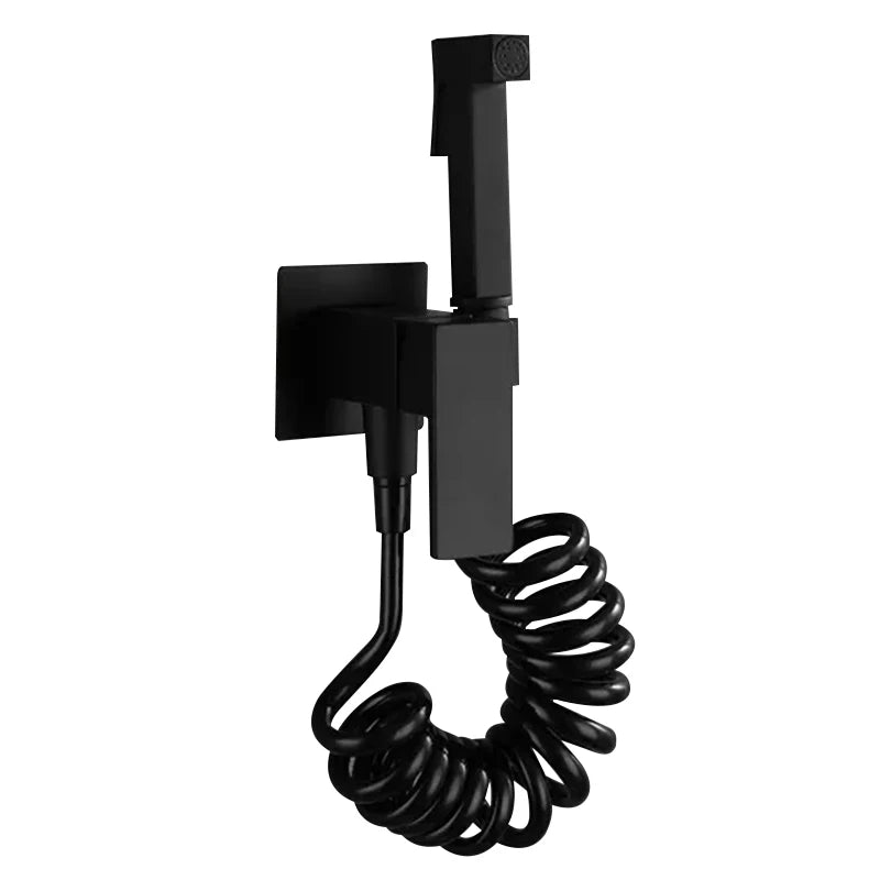 Modern Hotel Use Cloth Diaper Bidet Toilet Sprayer Handheld Mixer Attachment Stainless Steel Wall-Mounted Eco-Friendly Bathroom
