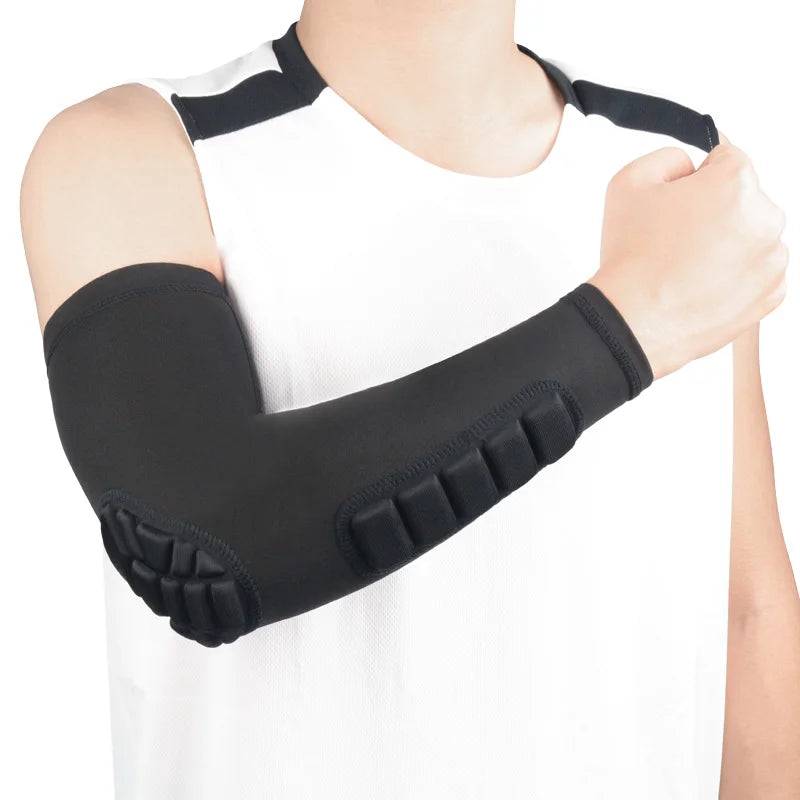 Customized Logo Brand Sport Arm Protection Elbow Pads Breathable Compression Arm Sleeves Wrap Brace
