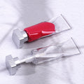 CY043 in Stock 2pcs Newest Toothpaste 5ml Matte Silver Private Label Lipgloss Tubes Flat Small Plastic Lip Gloss Tubes