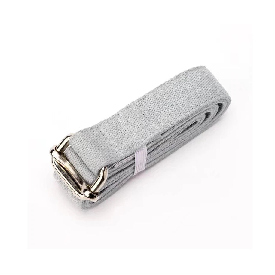 Copper Rectangle-ring Eco Friendly 2.5cm Wide Pure Cotton Stretch Exercise Yoga Belt