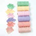 Macrame Cotton Cord 3mm X100m Twine String Colored Cotton Rope Craft Cord for DIY Crafts Knitting Plant Hanger Decor Color Four