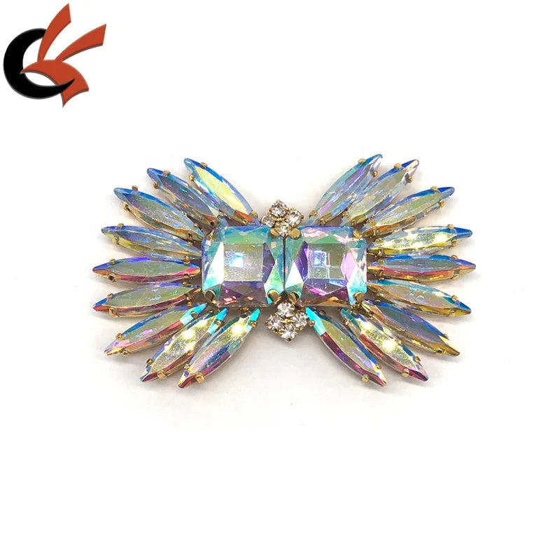 Carnival Costume Decoration Wedding Dress Rhinestone Appliques Shining clear AB Crystal Sew on Embellishment