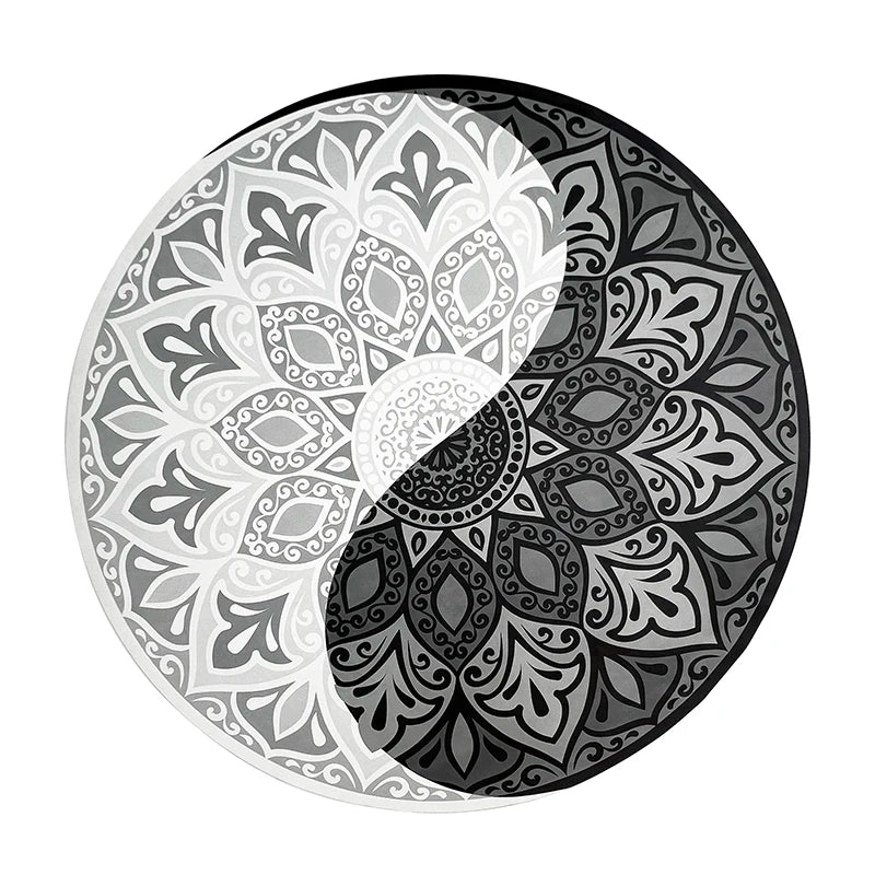Zodiac Sign Custom Round Yoga Mat Floor MatGrounding Circle With Horoscope Zodiacal Constellations Custom Print Round Yoga Mat