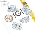Starsgem 1ct Hpht CVD Polished Emerald Cut Diamant Loose d Lab Grown Octagon Diamond