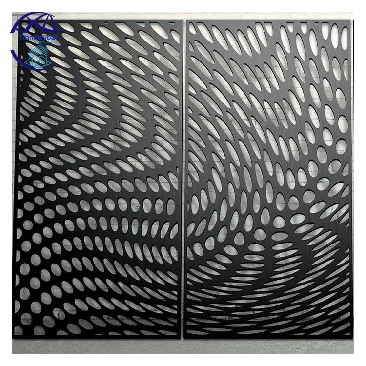 Various Patterns Easy to Install PVDF Coating Perforated Carved Aluminum Veneer Laser Cut Screens
