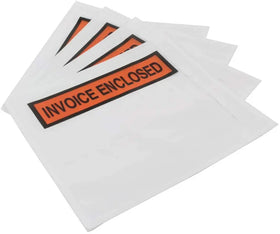 Packing List Envelopes 115 X 150mm Pouches Invoice Enclosed Adhesive Bags Pack of 100