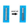 Industrial Temperature Label 55 to 75 Degrees Color Changing Sticker Temperature Sensitive Sticker