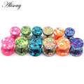 Wholesale Unisex Women Men Ear Plugs Stud Earrings 8mm 10mm Stainless Steel Party Wedding Candy Color Paint Punk Jewelry