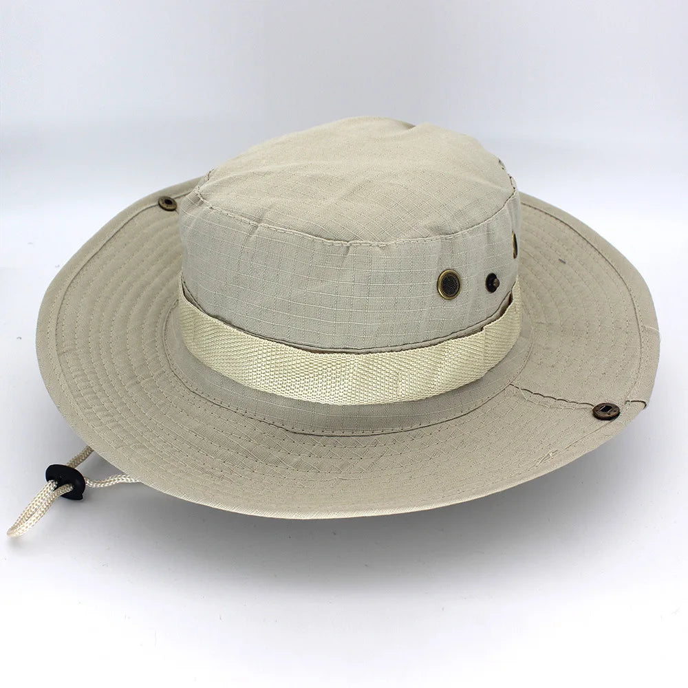 Adjustable Climbing Fishing Stylish Polyester Fisherman Cap for Outdoor Sports Bucket Hat