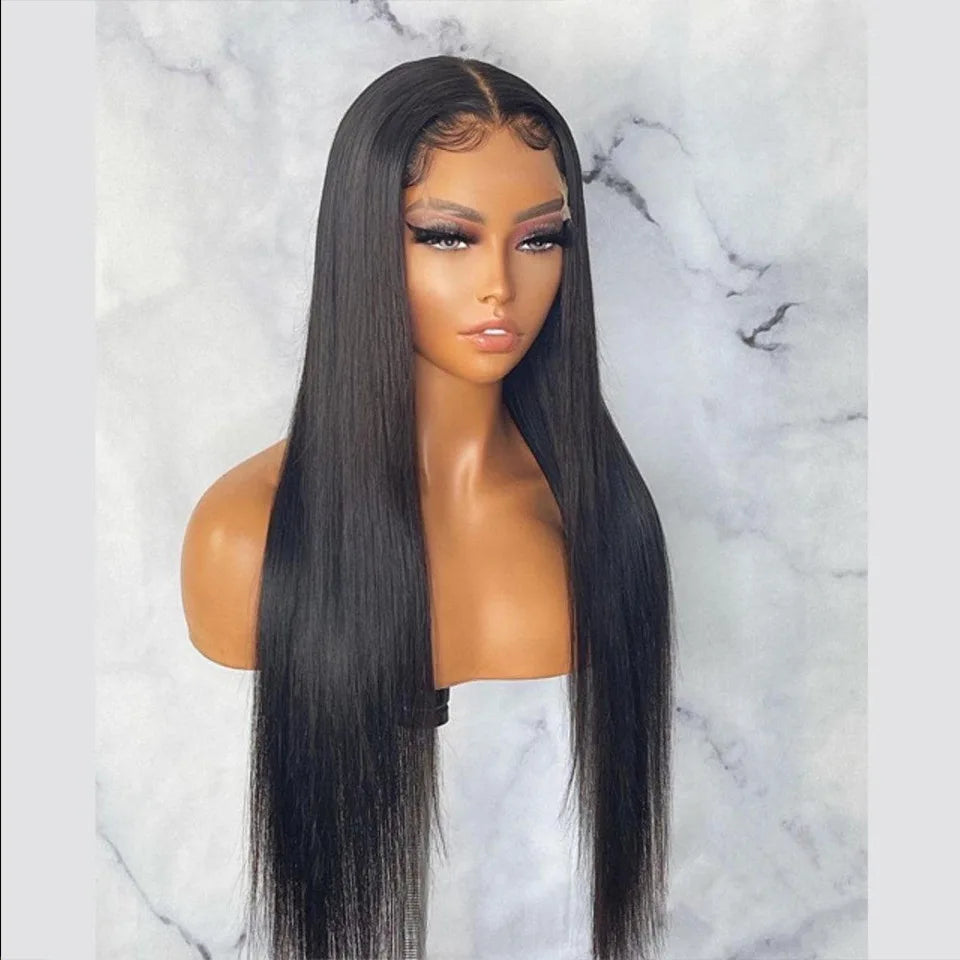 Wholesale Brazilian Long Straight Wigs 13x4 Human Hair Lace Front Wig Remy Hair Glueless Wig Pre Plucked for Women