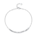 SL1668 Light Luxury Simple Square Bead Bracelet Women Jewelry Sterling Silver 925 Chain Bracelet for Daily Wear Birthday Jewelry