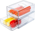 Stackable Household Clutter Sorting Tool Transparent PTE Storage Box Refrigerator Food Storage Box