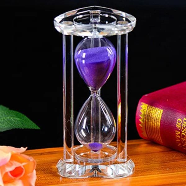 Hotsale Cute Colorful 3D Hourglasses Heart Shaped Crystal Hourglass Sand Timer for Souvenir Gift CHG-03