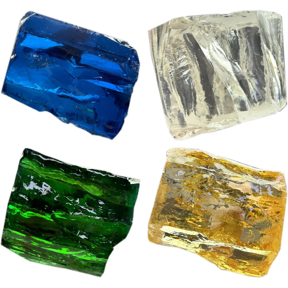 HQ Gems 1 Kilogram Synthetic Uncut Cubic Zircon Materials Blue White Yellow Green Pink Purple Red Colors Raw CZ Rough Stone