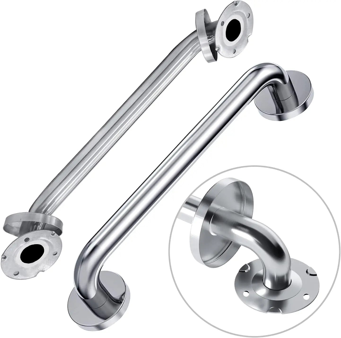 Handicap Grab Bars 2 Pack 24 Inch Shower Grab Bar for Seniors 304 Stainless Steel ADA Grab Bars for Bathtubs and Showers