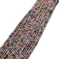 Natural Gemstone 2mm Tourmaline Round Stone Beads for Jewelry Making