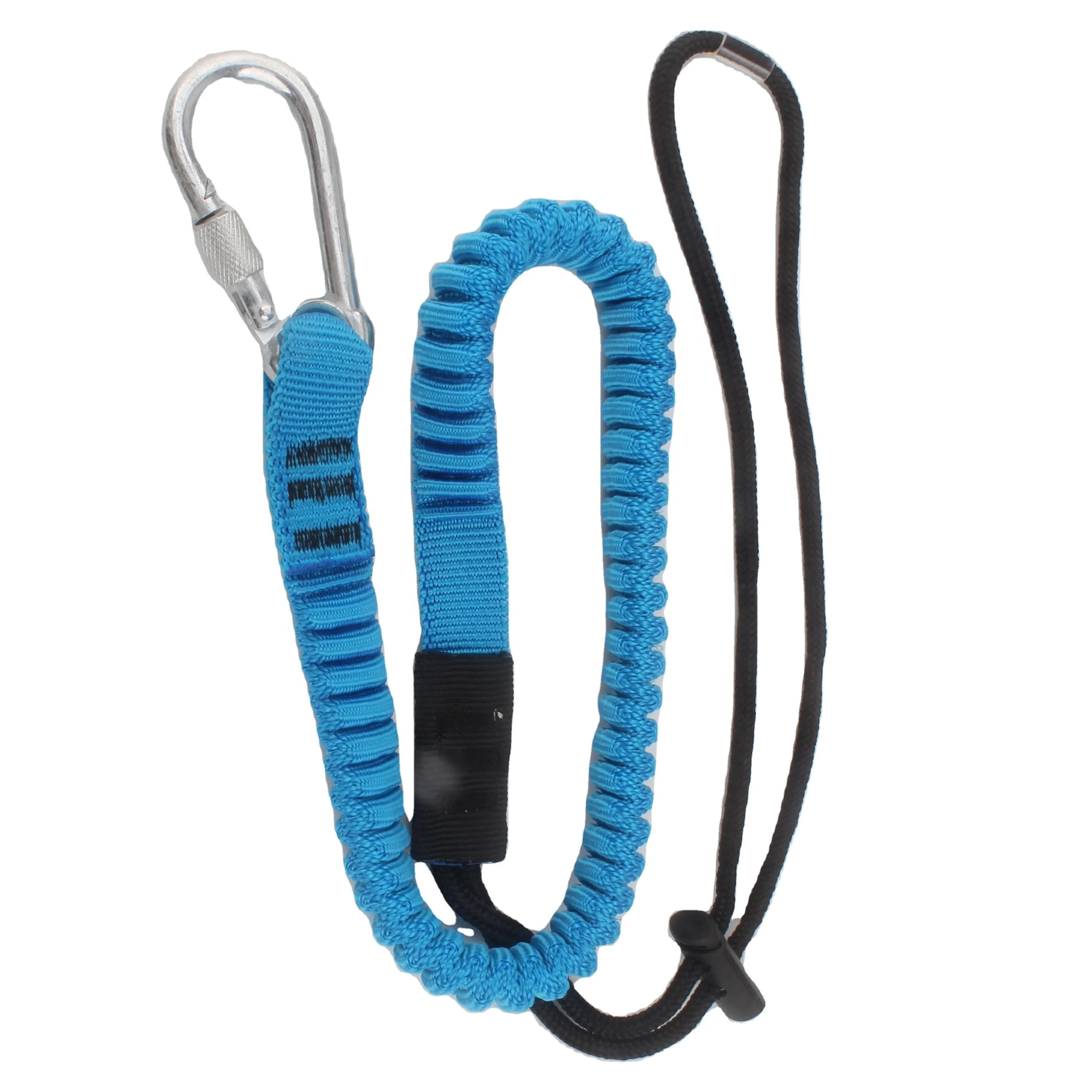 Tool Lanyard Safety Tool Leash with Aluminum Lock Carabiner Clip Fall Protection Tough Scaffold Tether for Hand Tools