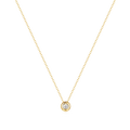 Fashion Jewelry Necklace 925 Sterling Silver Pendant Necklace Round Diamond by the Yard Gold Plated Necklace Women