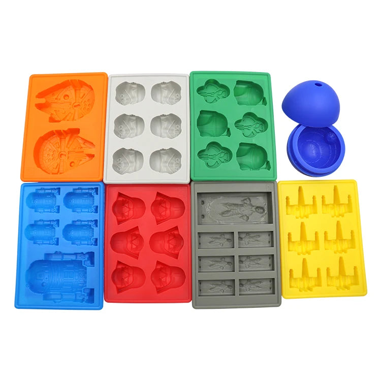 Hot Selling 8Pcs Mini Eco-friendly Silicone Ice Cube Tray Reusable Easy Release Ice Mold Tray Wholesale
