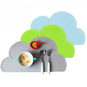 New Design Cloud Shape Silicone Baby Feeding Mat Non Slip Table PlaceMats