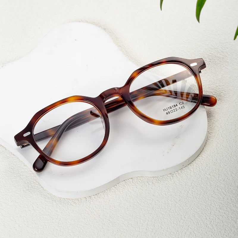 Pinhui Fashion Unisex Optical Spectacle Eyeglasses Frames Italy Design Mazzucchell Acetate Diamond Face Shape for Men Women