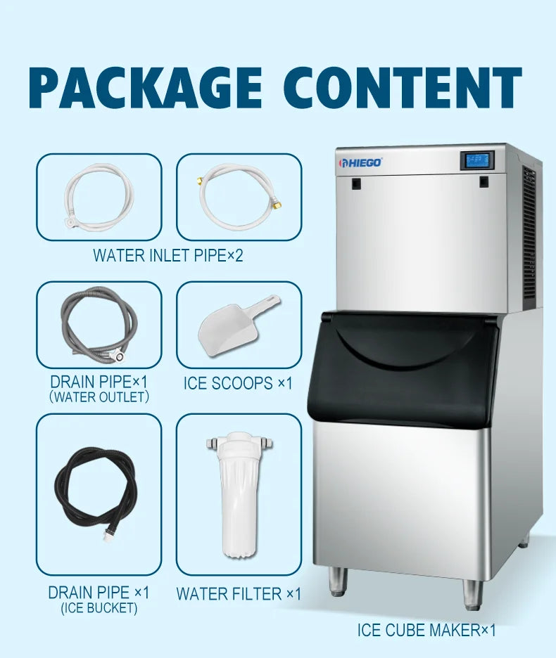 Modern High-Efficiency Stainless Steel Ice Nugget Maker Machine Single-Temperature Commercial Ice Cube Machine Hot Selling Cold