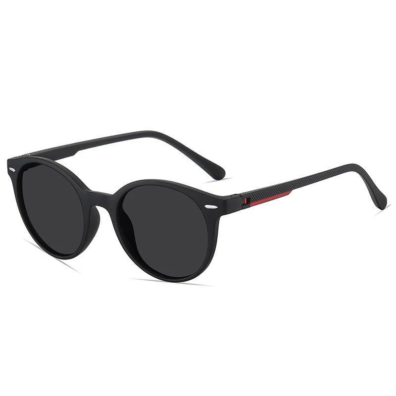 C6008 Wholesale TR90 Custom Round Fashion Polarized Brand Luxury Custom Logo Sunglasses for Women
