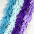 New 12cm Chiffon Ribbon With Leaf Edge Pleated Lace for Swimwear Dress Accessories