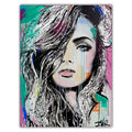 Luxury Portrait Woman Face Canvas Painting 40x50cm Printed Wall Art Framed or Unframed Home Decor