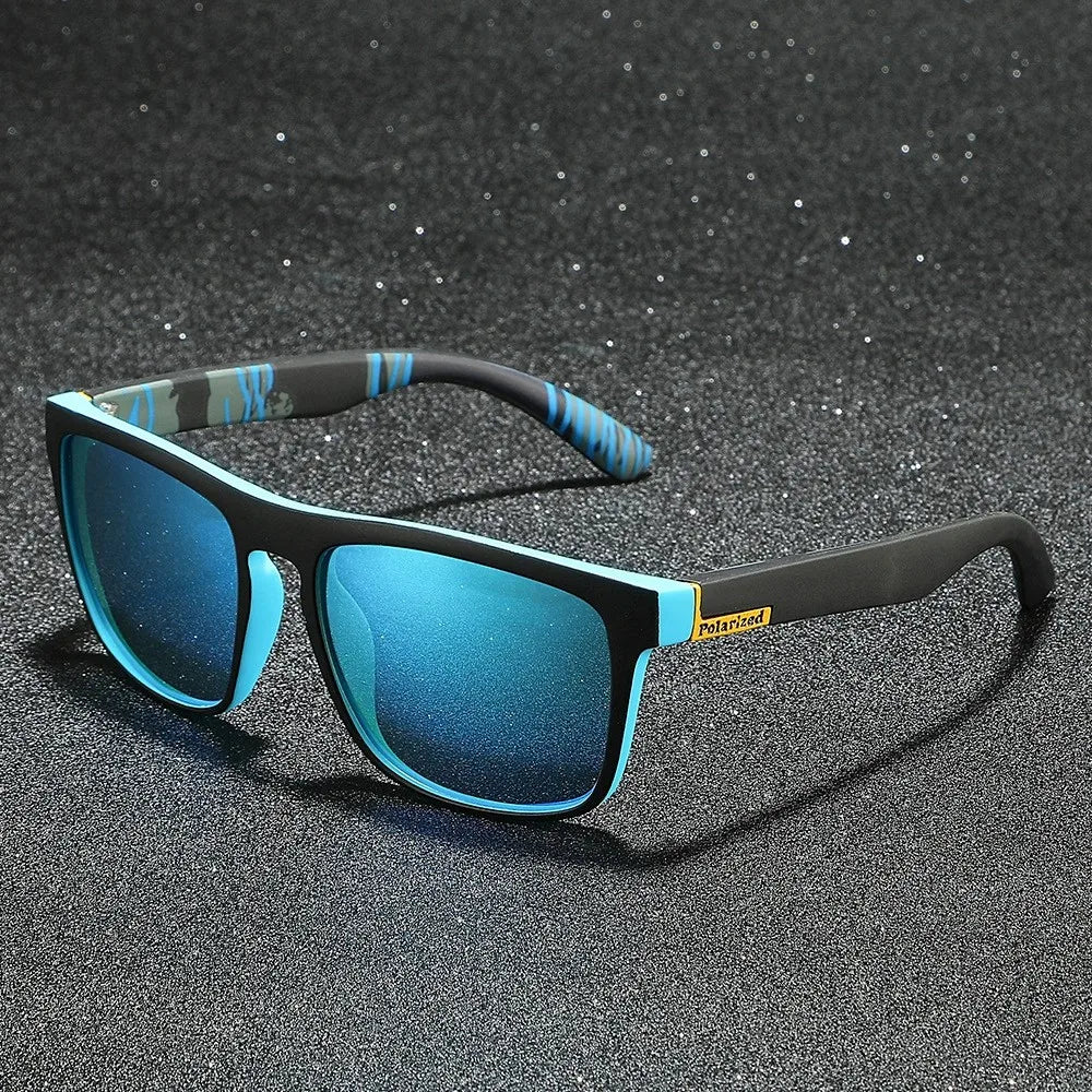 ADE WU XY731 Men's Classic Square Polarized Sun Glasses Fashion Outdoor Sports Eyewear Colorful Lens Custom Driving Sunglasses