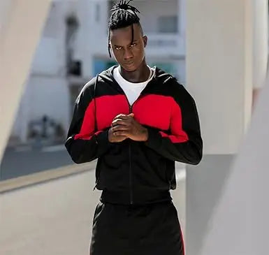 Customizable Men's 2-Piece Athletic Suit Set Breathable Hooded Jogging Sweat Suits Source Factory Casual Outfit for Outdoor
