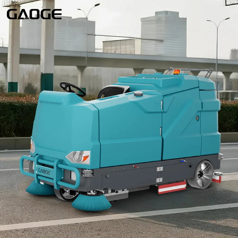 Gaoge Factory XS90 Large Ride-on Floor Sweeper and Scrubber Workshop Ceiling-Washing Machine Made of Durable Plastic