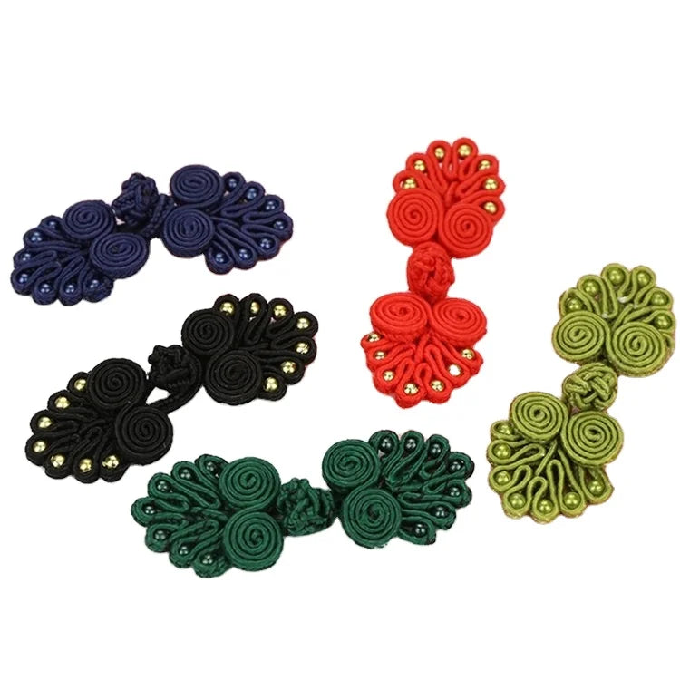 New Fashion Handmade Cheongsam Buttons Knot Fastener Chinese Knot Buttons for Clothing Crafts