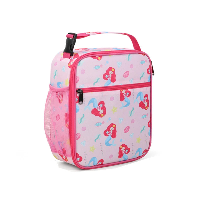 Custom Cute Cartoon Design Kids Insulated Cooler Bag Wholesale Thermal School Students Picnic Tote Lunch Bag