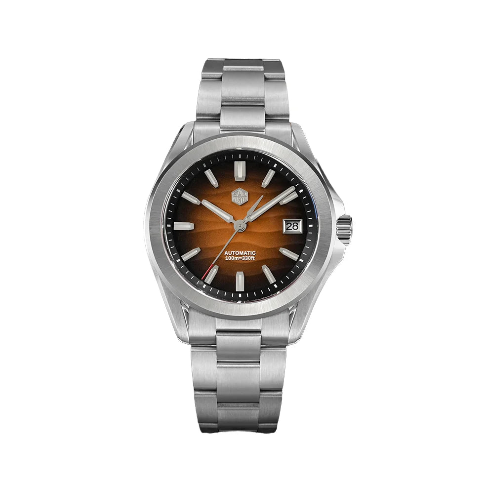 Factory Price Retro Classic Vintage Antique Bronze Japan 39mm NH35 Automatic Mechanical 316L Stainless Steel Watch Men for Sale