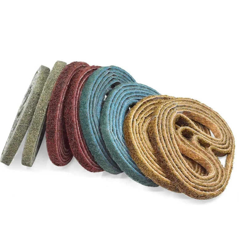 PMS 13x460mm BLL Surface Conditioning Non Woven Nylon Abrasive Belt for Stainless Steel Metal Striping Deburring