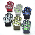 Wholesale Winter Warm Non-slip Soft Comfortable Camouflage Knitting Kid Gloves Magic Kids Knitted Gloves