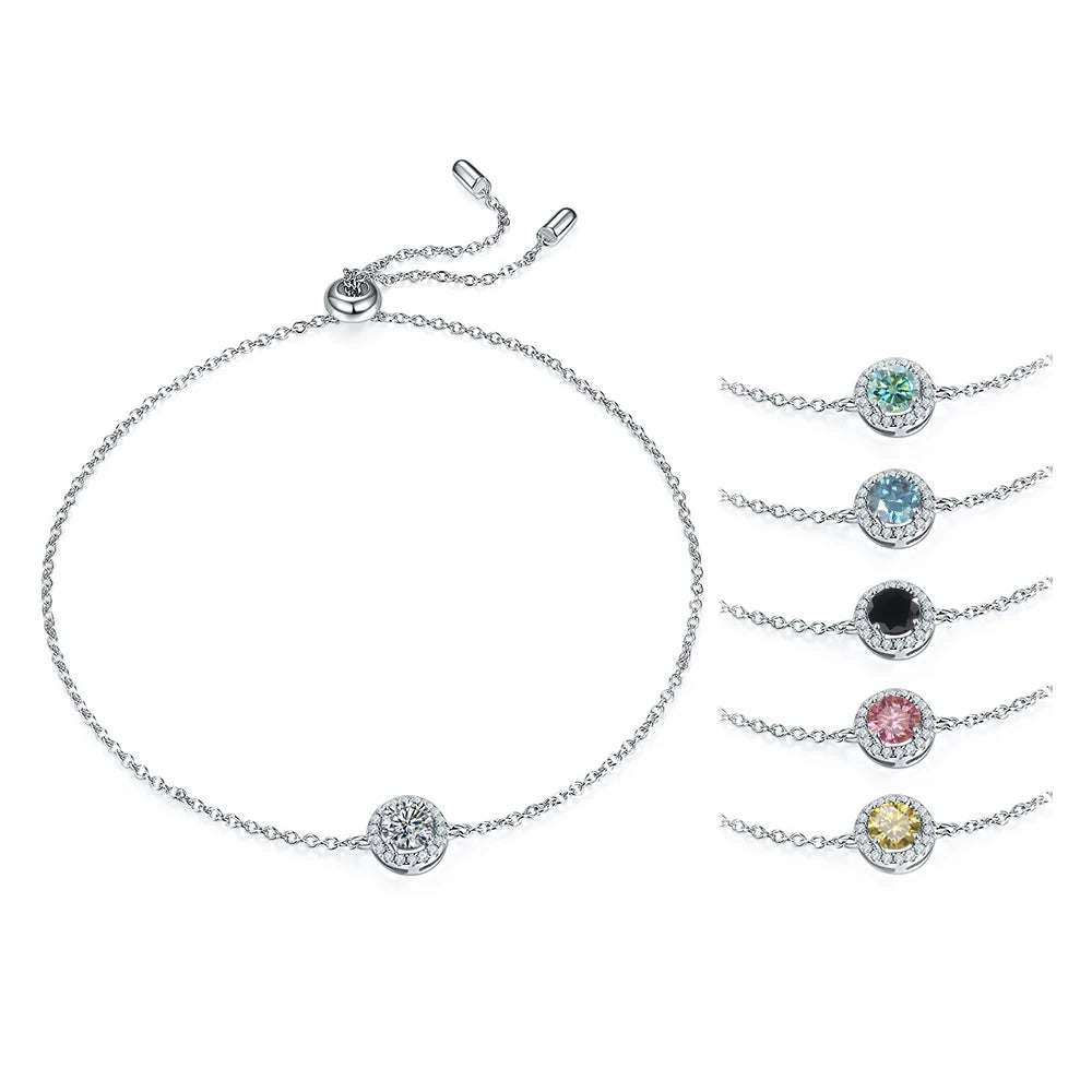 Abiding Jewelry OEM/ODM Factory Custom Jewellery Manufacturer 925 Sliver 0.5CT Real Moissanite Bracelet