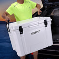New 65qt Portable Rotomolded Waterproof Fishing Cooler Box 5-Day Ice Retention LLDPE Excellent Insulation for Fresh Food Storage