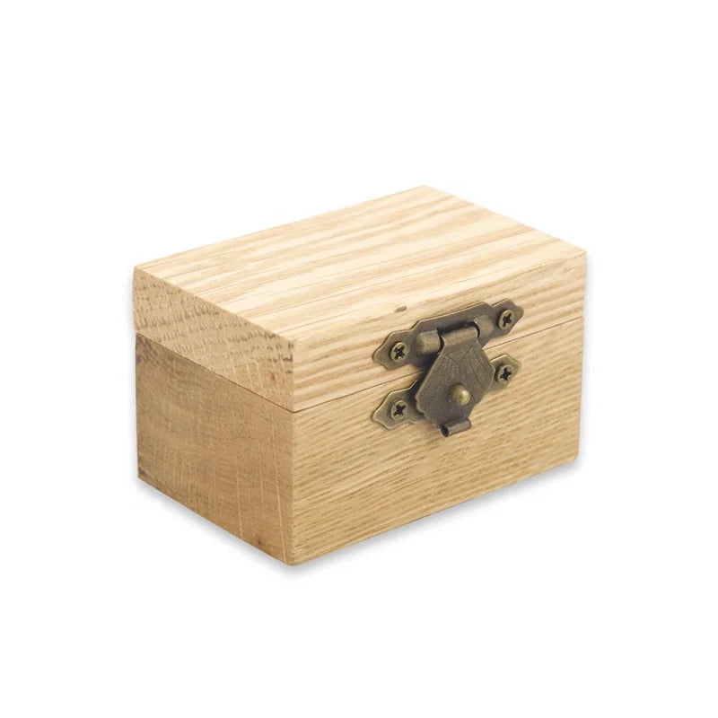 POYA Whiskey Barrel Wood Box Vintage Engagement Personalized Wooden Ring Holder for Wedding Ceremony