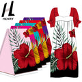 High Quality White Background Beautiful Big Red Flower Pattern Printed Polyester Fabric for Mumu Dress