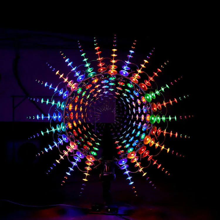 Kinetic Sculpture Art Perpetual Motion Machine Wholesale Wind Spinner Sculpture Giant Pinwheel Windmills