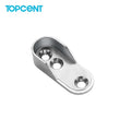 For Steel Wardrobe Hanging Clothes Tube Support Rail Nickel Finish 16mm Suitable Tube Closet Rod End Bracket Thickening
